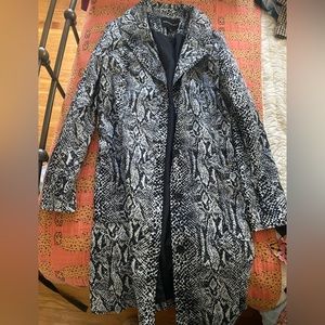 Who What Wear Snakeskin Trench Coat
